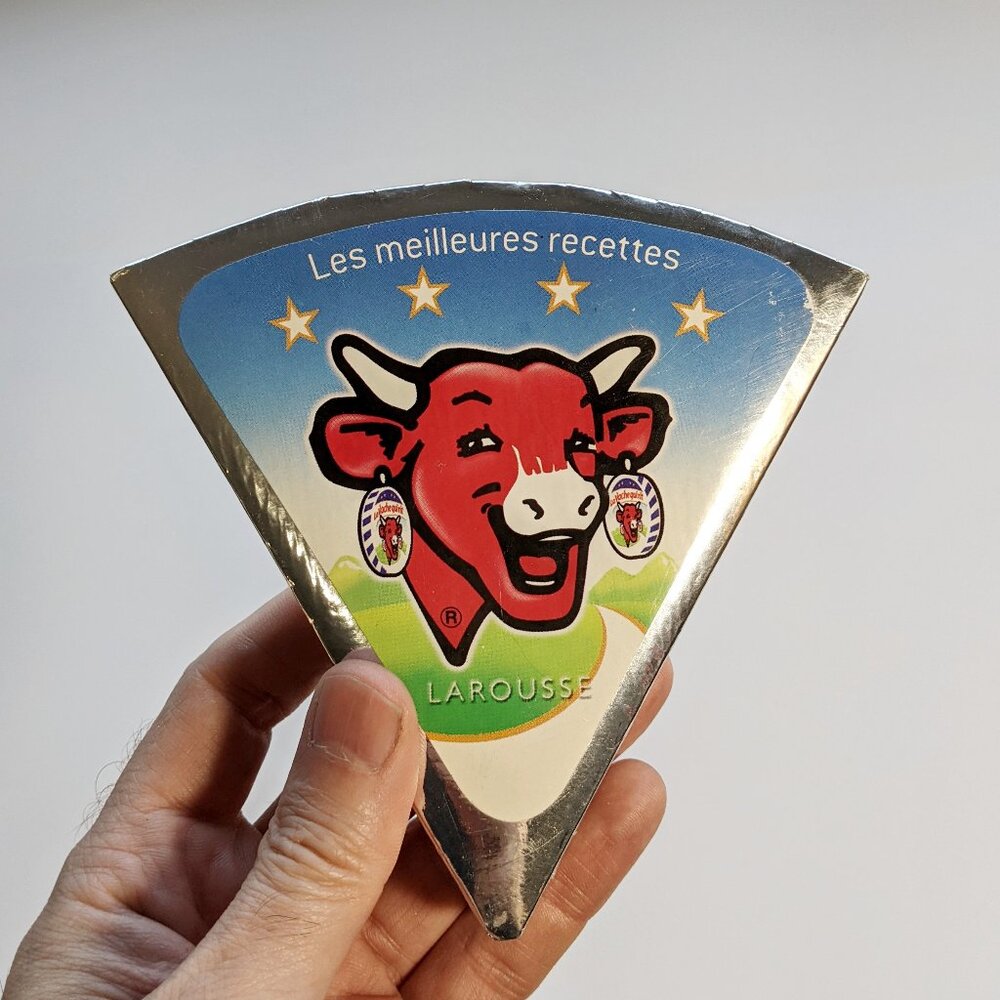 Livre Recettes La Vache Qui Rit forme fromage recipe book cheese shaped FRENCH